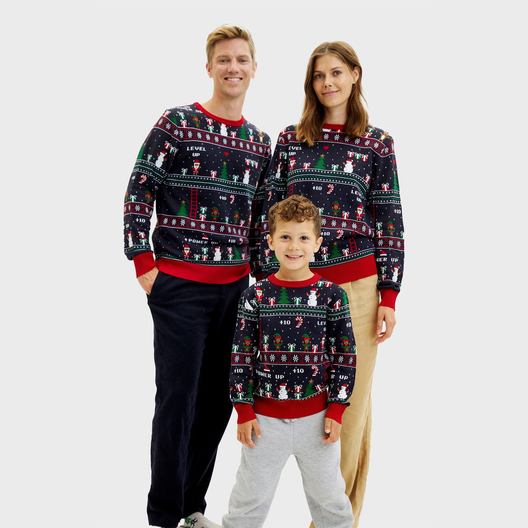 EB | Vintage Gamer Weihnachts Pullover Damen
