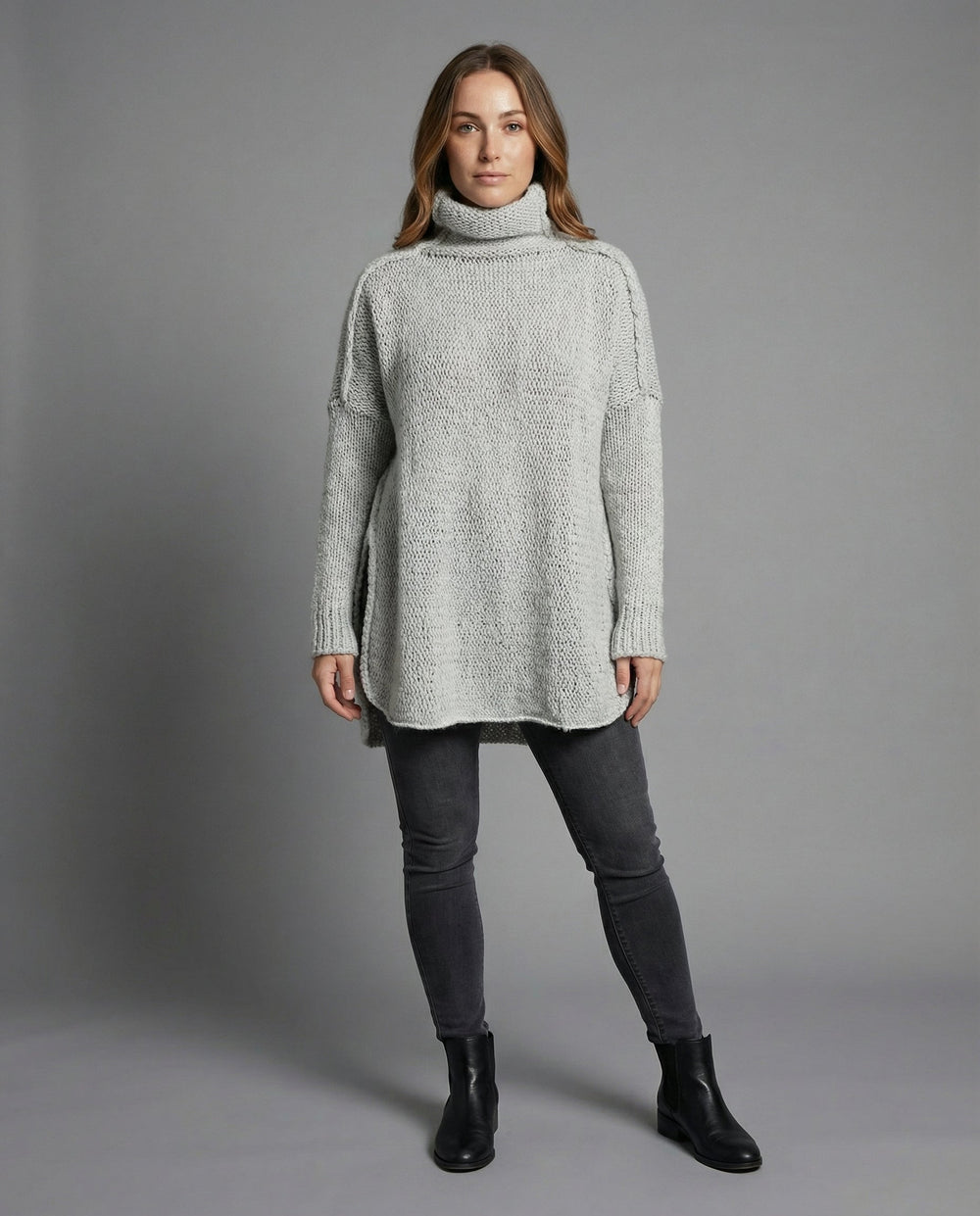 Langer Kuscheliger Strickpullover | EB