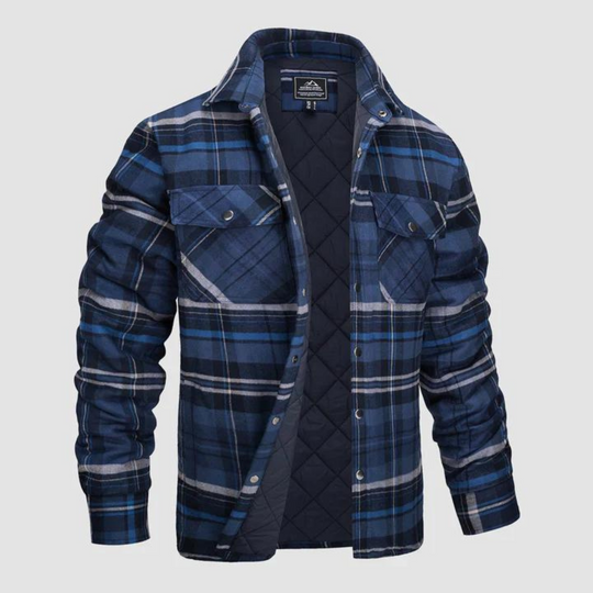EB | Herren karierte Flanellhemden mit warmer Fütterung