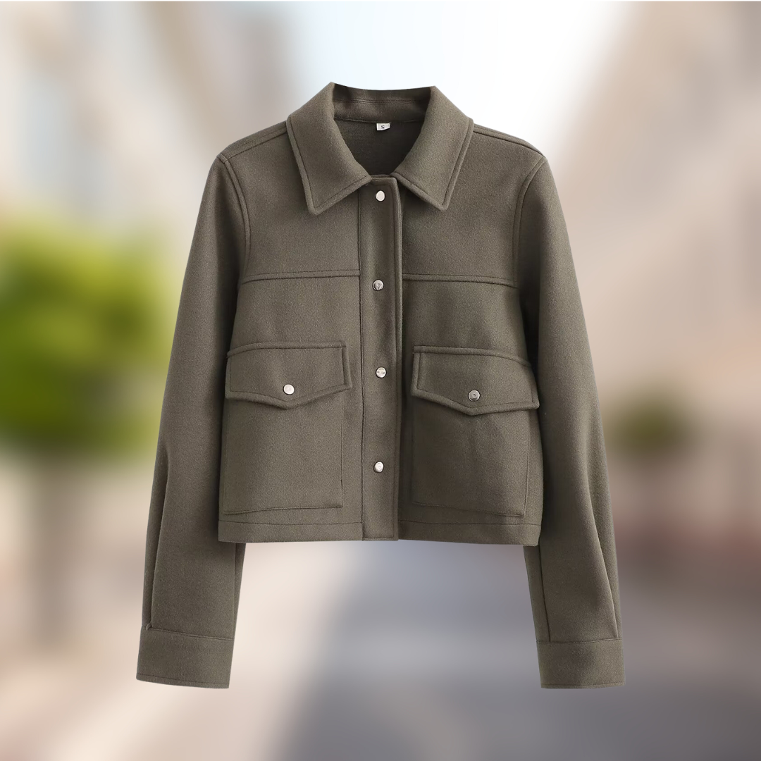 EB | Damen Wolljacke Im Lässigen Look für Den Herbst
