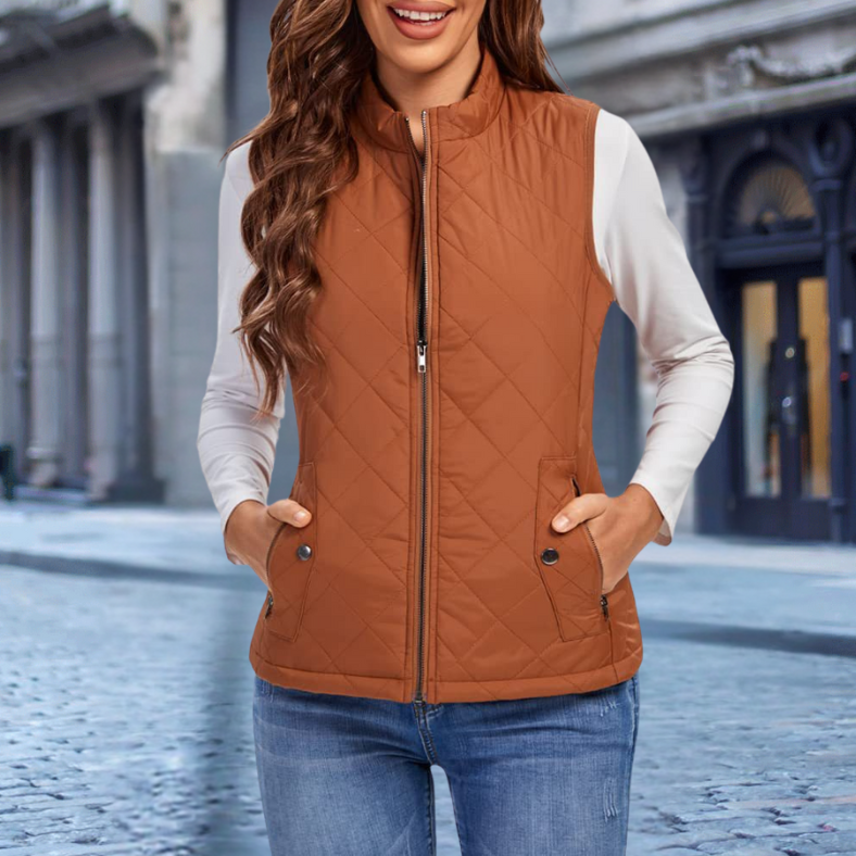 EB | Elegante Steppjacke mit Zipper für Damen