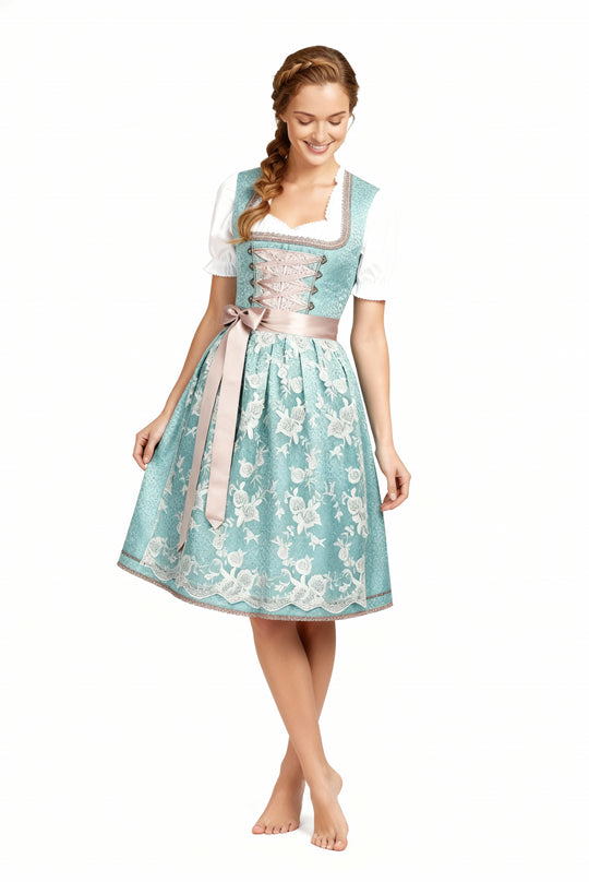 EB | Einzigartige Damen Tracht mit Schürze Perfekt für Oktoberfest