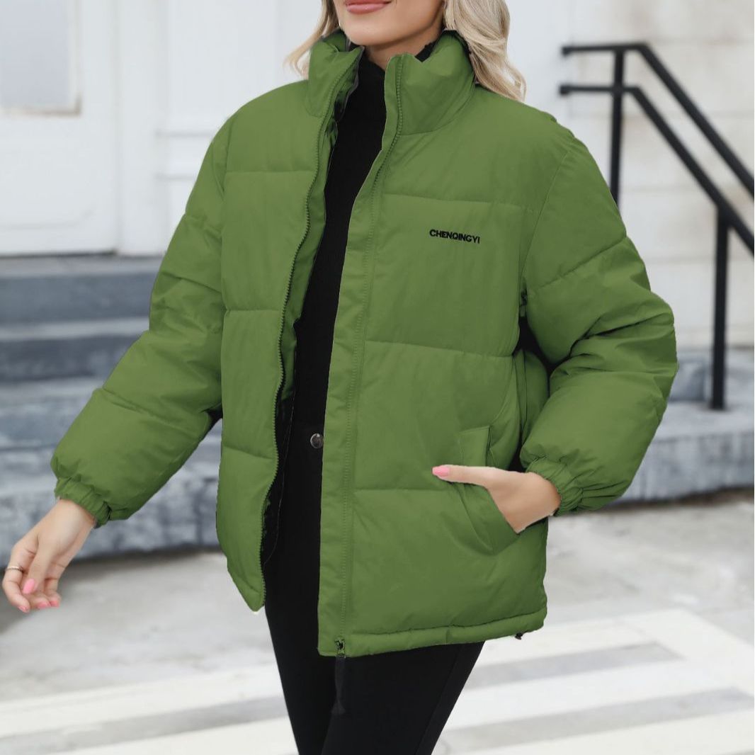 EB | Winddichte Baumwoll-Pufferjacke mit Rollkragen