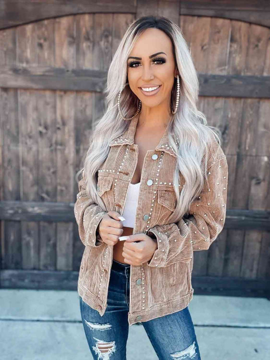 EB | Nietenkragenknopfhemdjacke