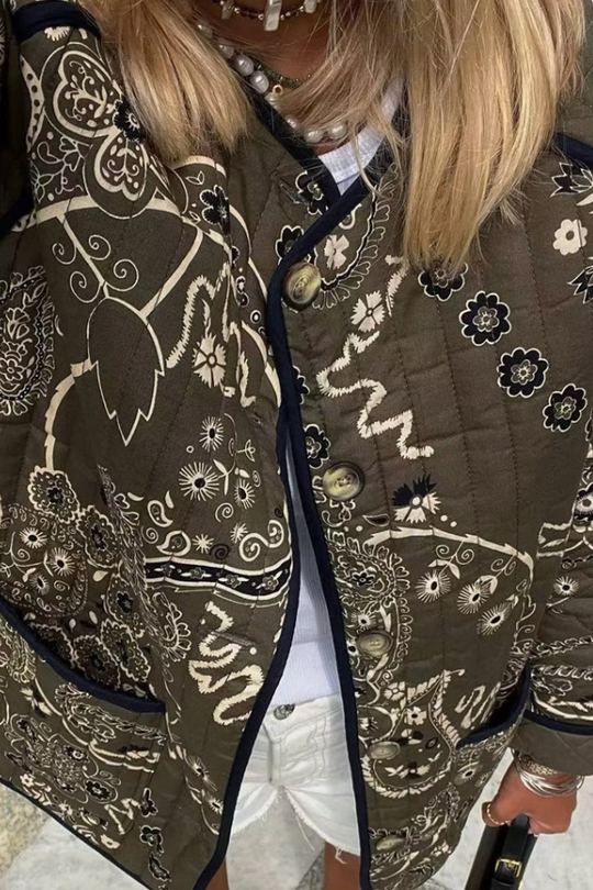 EB | Drucktaschen Lässige Rundhalsjacke