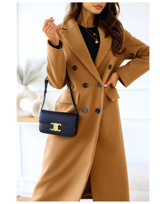 EB | Lange Elegante Taillierte Trenchcoat Für Damen | Perfekt Für Herbst Und Winter