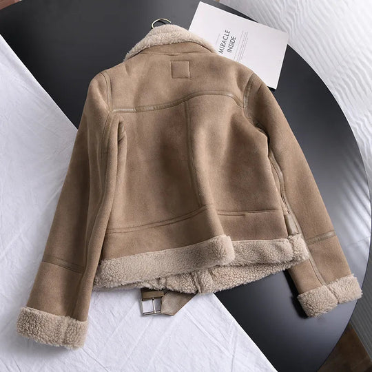 EB | Wildleder Winterjacke - Warm & Stilvoll