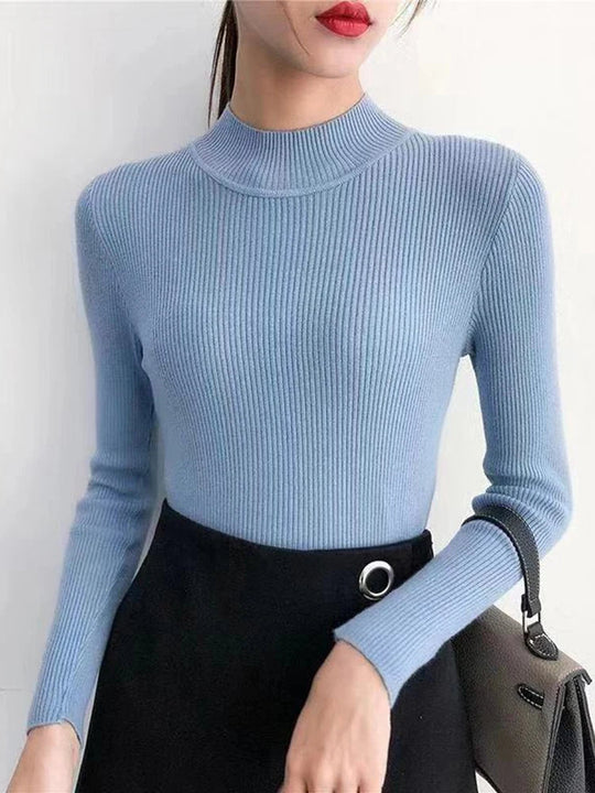 EB | gerippter Wollpullover für Damen