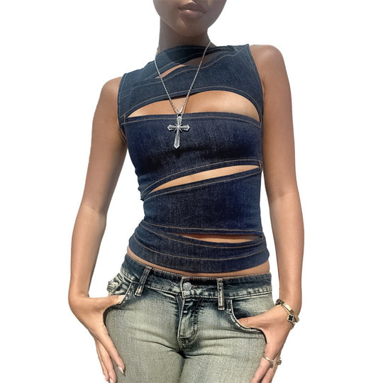 EB | Top aus Jeansweste