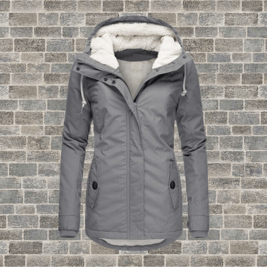 EB | Damen Lange Winterjacke mit luxuriösem Pelzfutter