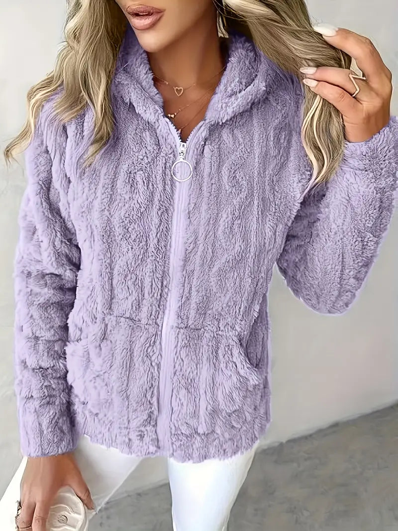 EB | Weiches Kapuzen Sweatshirt mit Reißverschluss