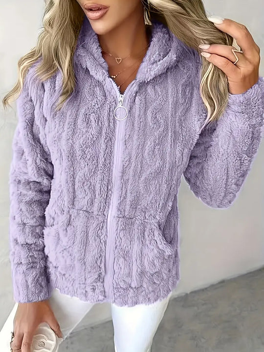 EB | Weiches Kapuzen Sweatshirt mit Reißverschluss