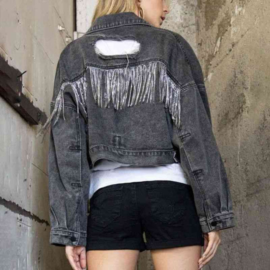 EB | Zeitgenössische Denim Jacke mit Kragen