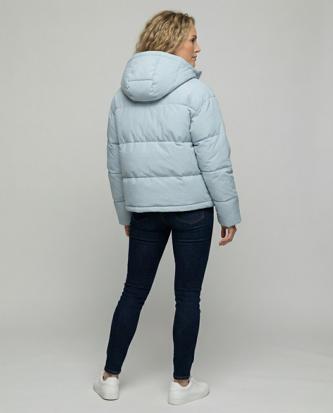 Warme Gepolsterte Jacke Kapuze Damen | EB