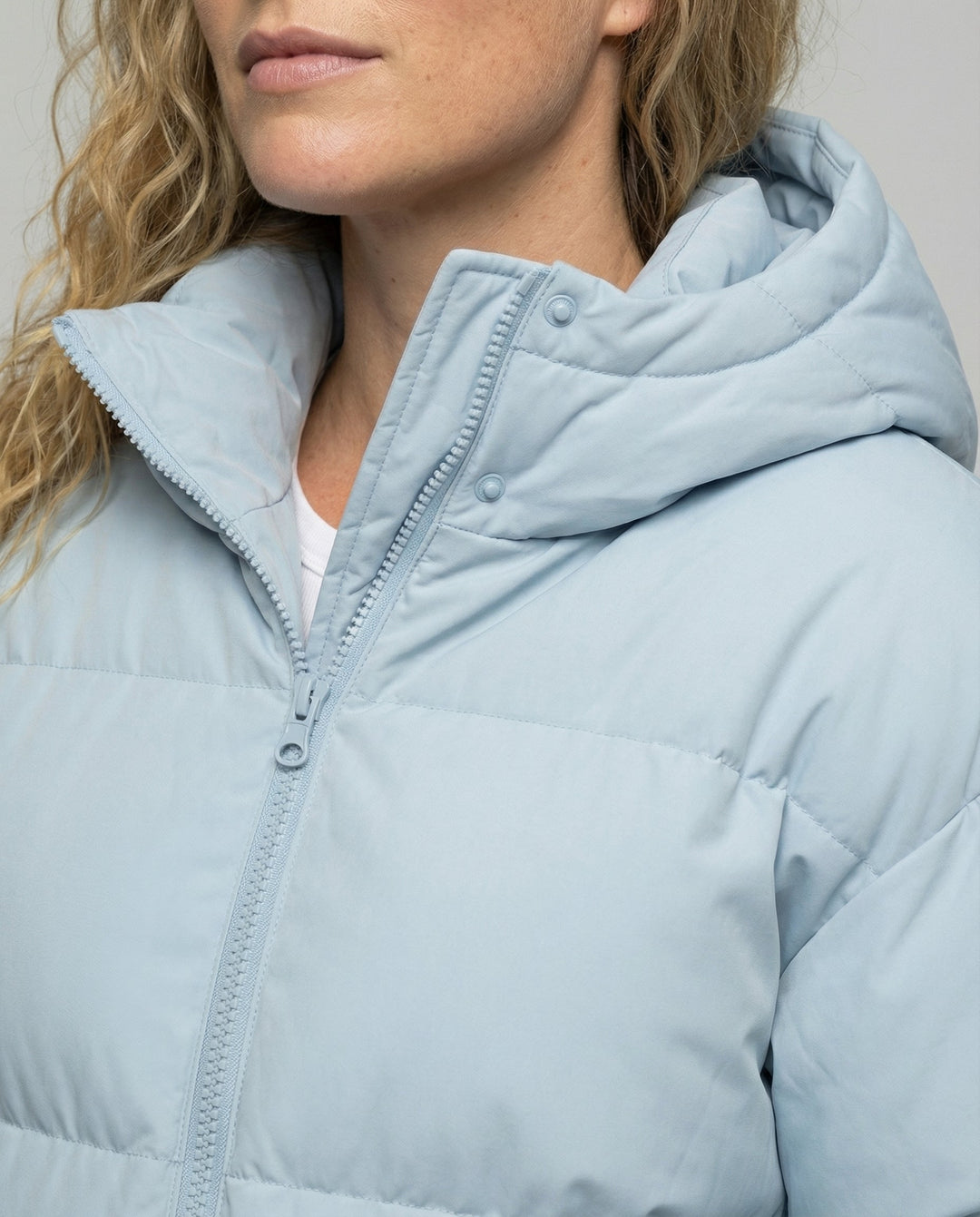 Warme Gepolsterte Jacke Kapuze Damen | EB