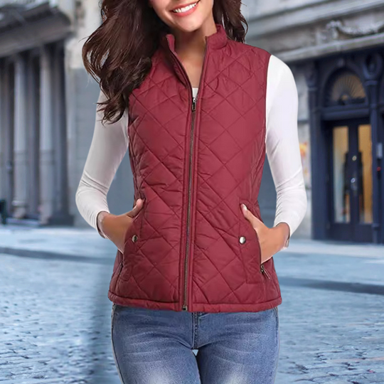 EB | Elegante Steppjacke mit Zipper für Damen