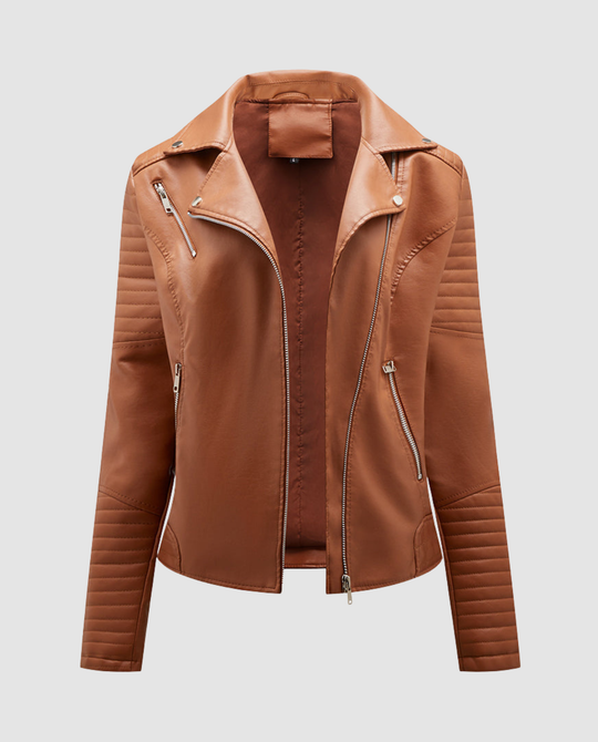 Elegante Kunstlederjacke Damen | EB