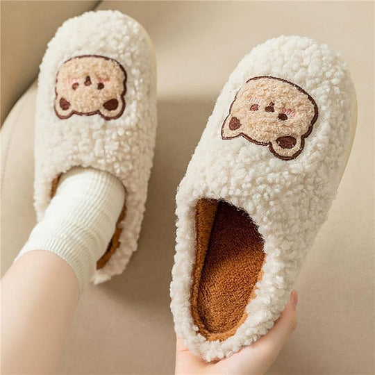 EB | Bequeme Damen Hausschuhe mit Tiermuster