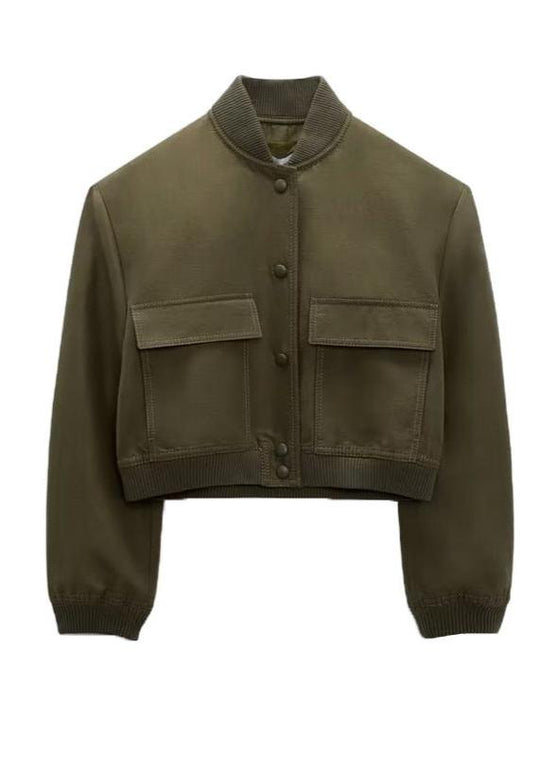 EB | Utility Baseballjacke - Olivgrün