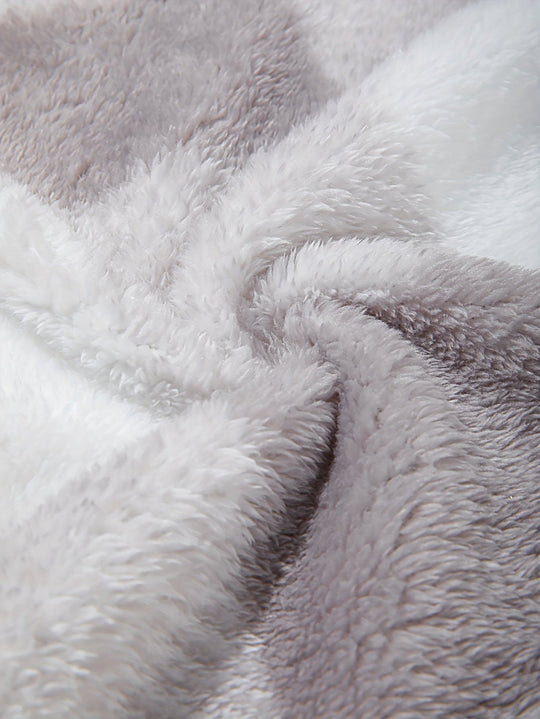 EB | Karierte Shirtjacke Aus Plüsch Polyester Weich und Warm