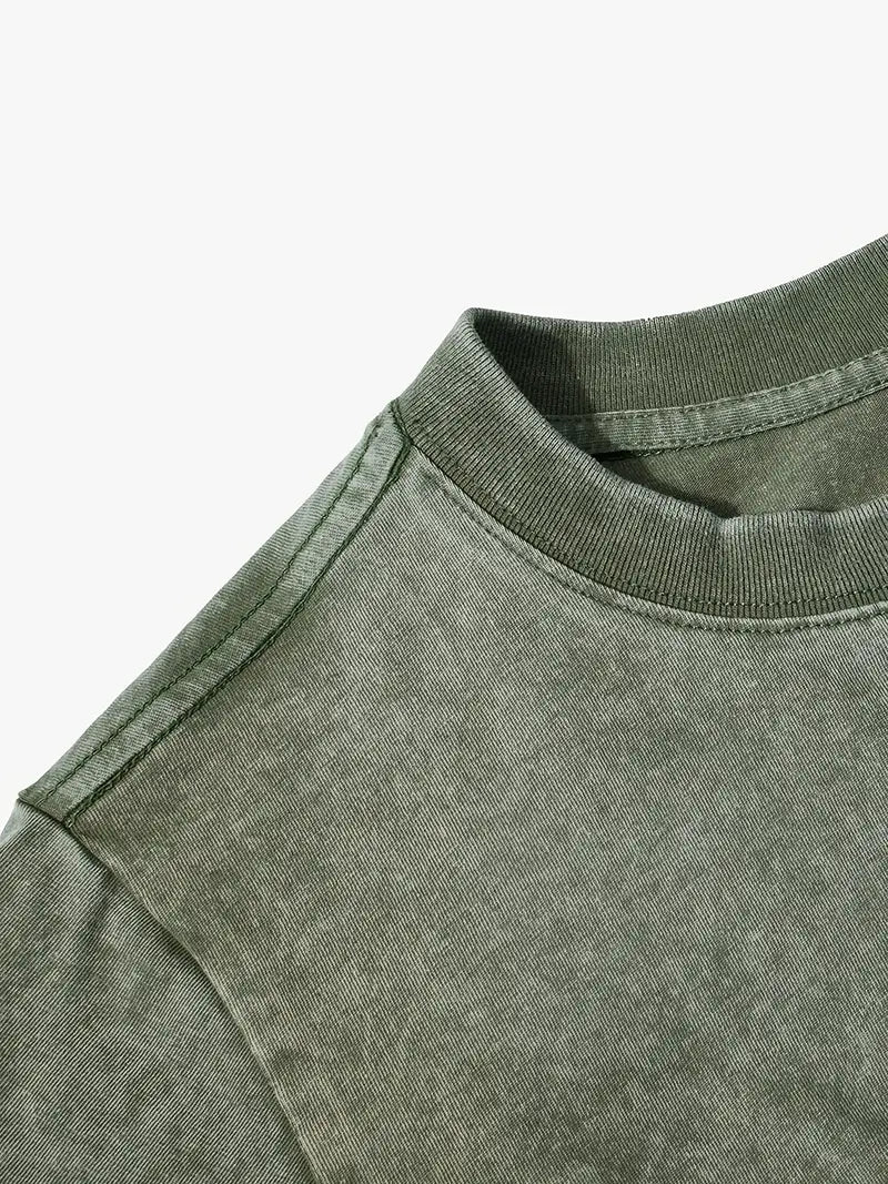 EB | Baumwoll-T-Shirt mit Rundhalsausschnitt