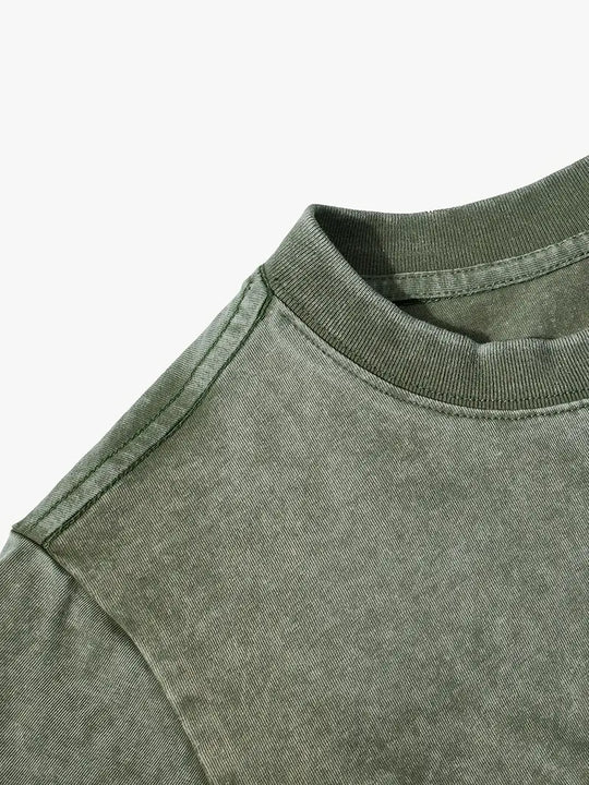 EB | Baumwoll-T-Shirt mit Rundhalsausschnitt