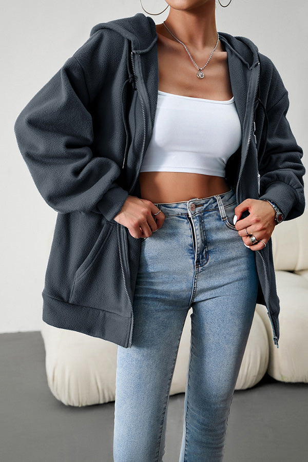 EB | Lässiger Pullover cardigan mit Kapuze