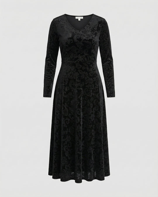 Figurschmeichelndes Ausgestelltes Kleid | EB