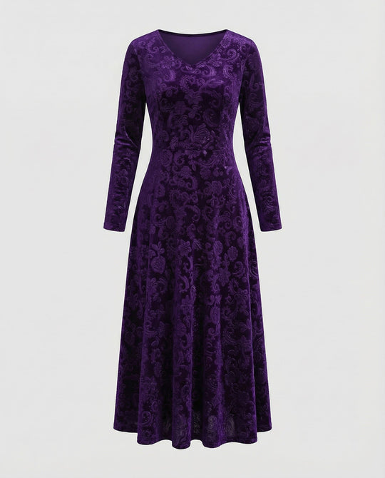 Figurschmeichelndes Ausgestelltes Kleid | EB