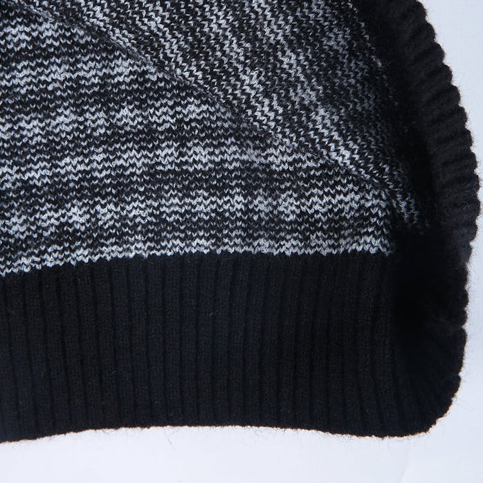 EB | Eleganter Pullover mit schwarz-weißem Karomuster