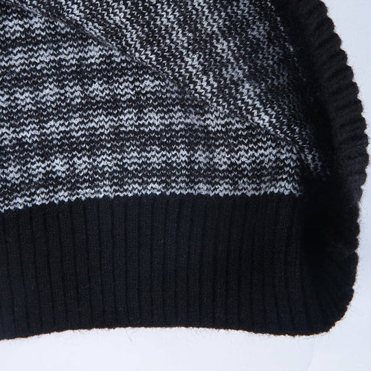 EB | Eleganter Pullover mit schwarz-weißem Karomuster