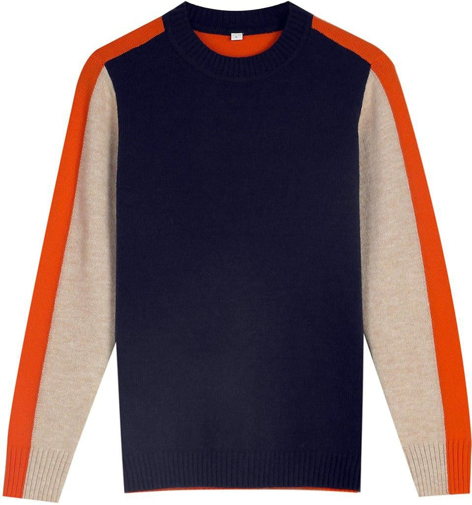 EB | Pullover mit Farbblock-Design und Modernem Schnitt - Perfekt für Büro und Freizeit