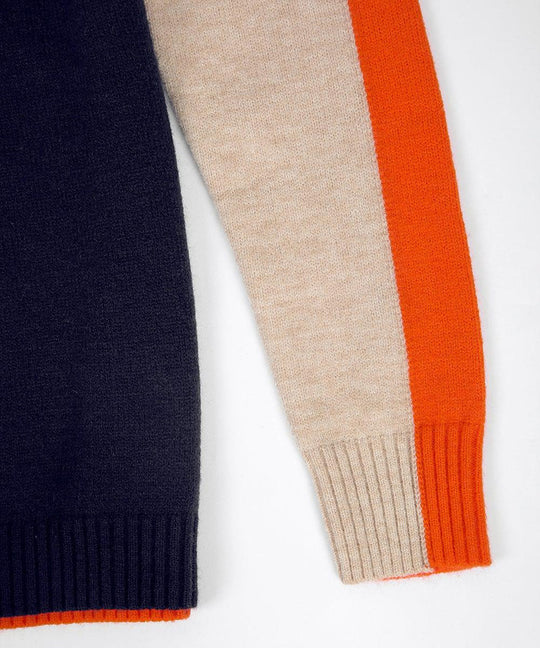 EB | Pullover mit Farbblock-Design und Modernem Schnitt - Perfekt für Büro und Freizeit