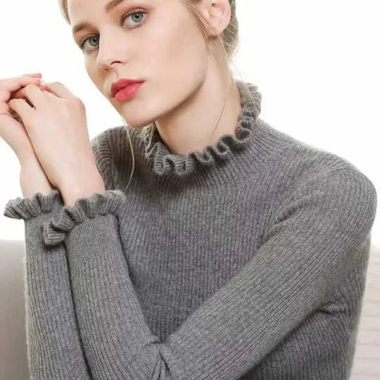 Pullover für Damen mit Rollkragen