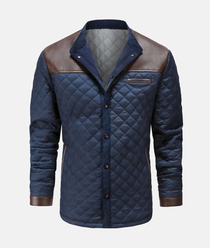 EB | Herren Knopfleiste Steppjacke
