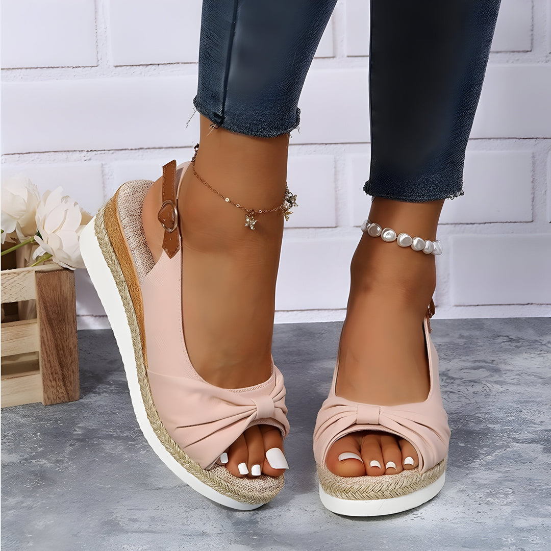 EB | Orthopädische Keilsandalen mit Peep Toe