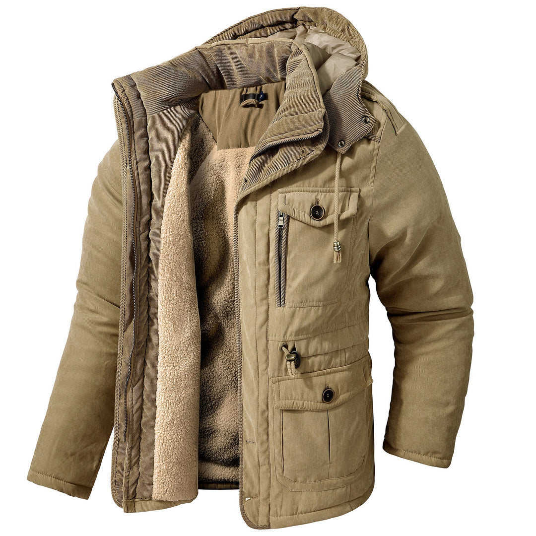 EB | Warme Jacke mit Kapuze für Männer