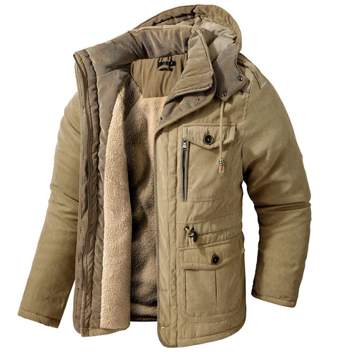 EB | Warme Jacke mit Kapuze für Männer