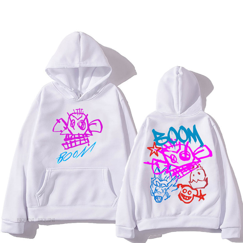 EB | Arcane Jinx Cartoon Langarm-Hoodie