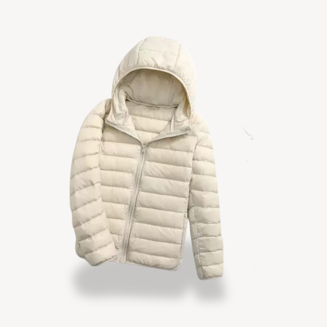 EB | Ultraleichte Kapuzen-Pufferjacke Damen