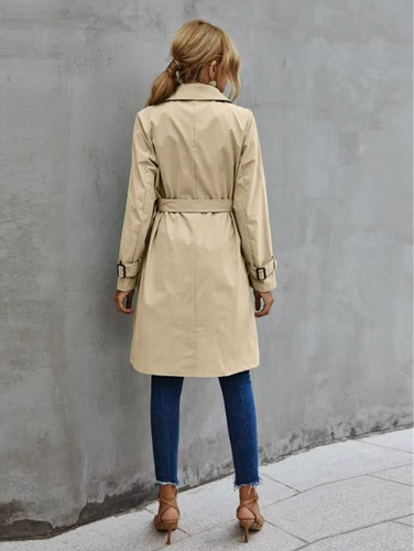 EB | Lässiger langer Trenchcoat - Stilvoll & Warm
