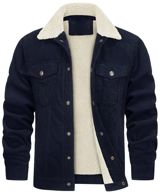 EB | klassische Cord-Plüschjacke für Männer