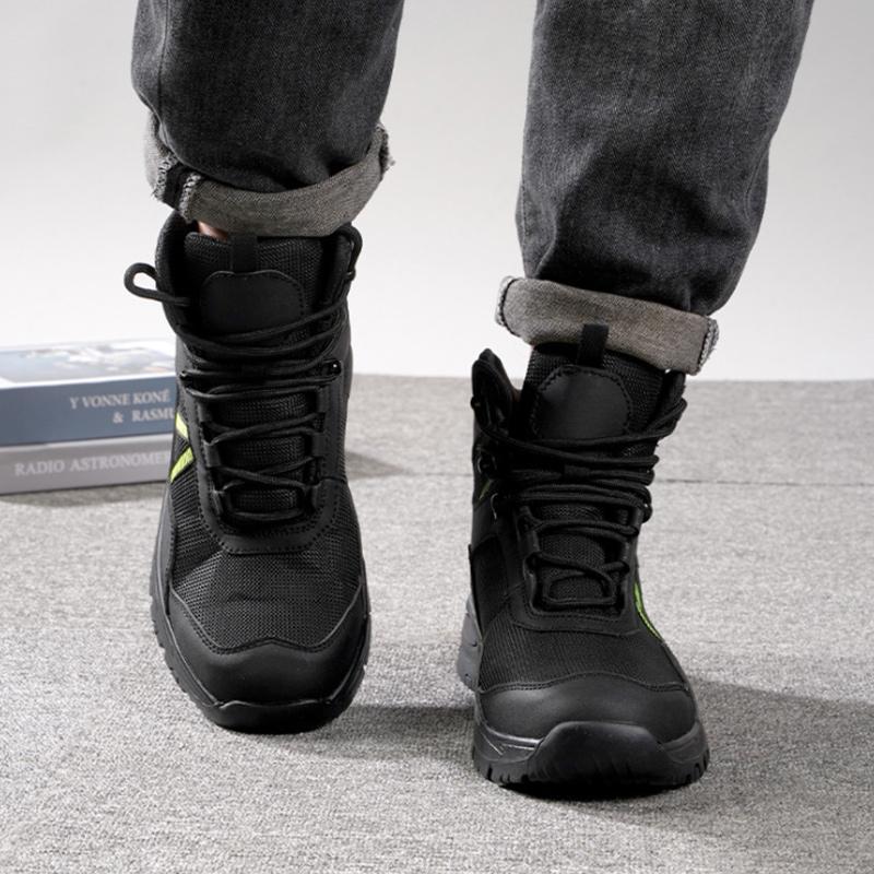 Anti-Smash und Anti-Durchstich High-Top Flugsicherheitsschuhe aus atmungsaktivem Gewebe EB
