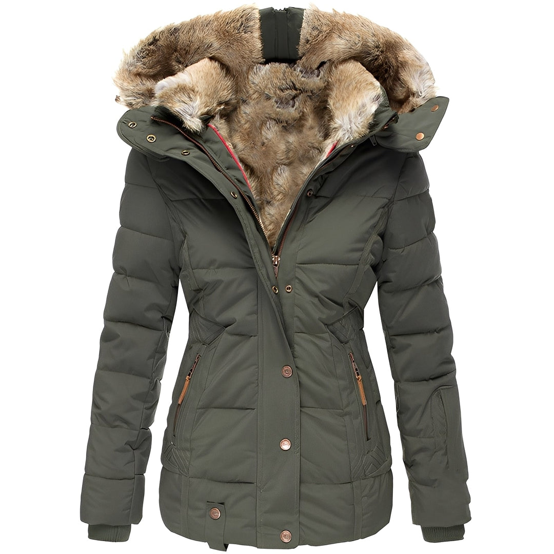 EB | Stilvolles schlankes Jacket mit Fellkragen für Frauen