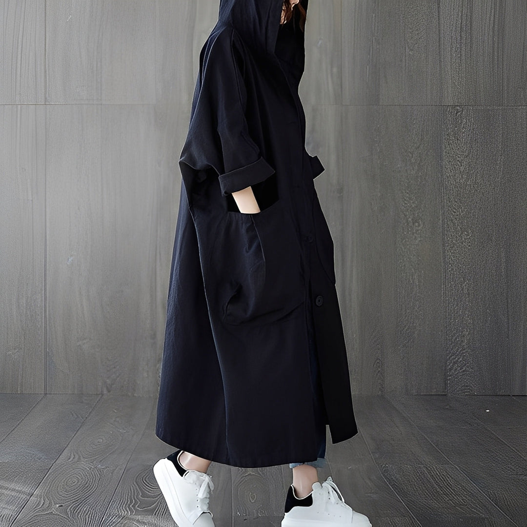 EB | Moderner Trenchcoat mit Taschen für Frauen