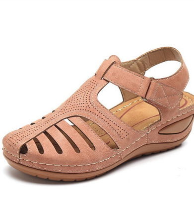 Khaki Leder SommerkomfortSandalen EB