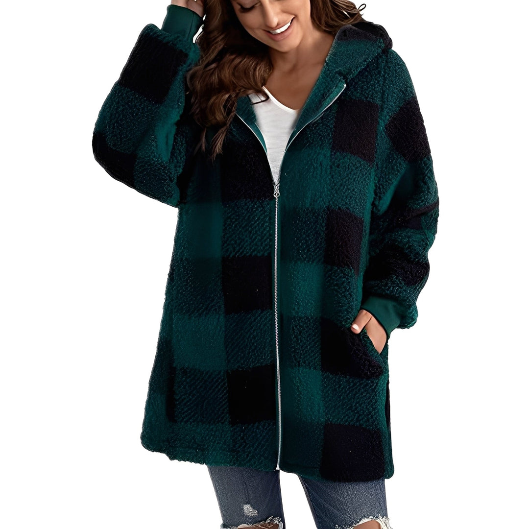 EB | Stilvoller Damen-Hoodie mit Karomuster