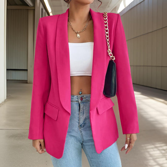 EB | Stylischer Damenblazer Aus Polyester-Baumwolle