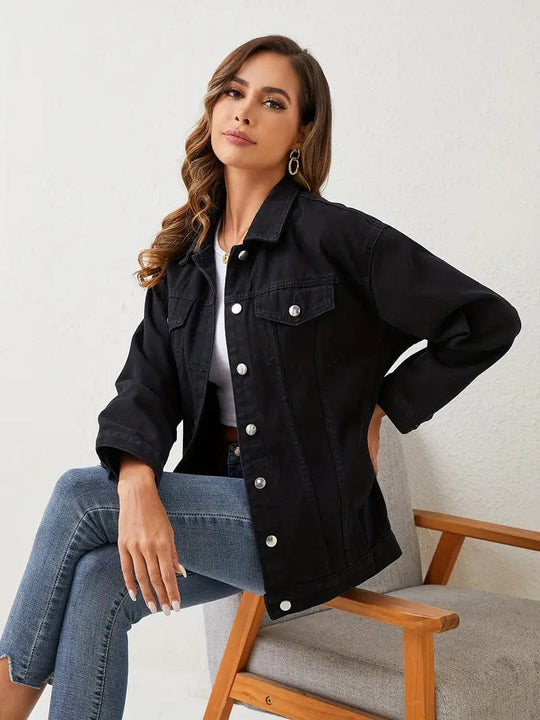 EB | Jacke Casual Denim Perfekt für Lässige Tage