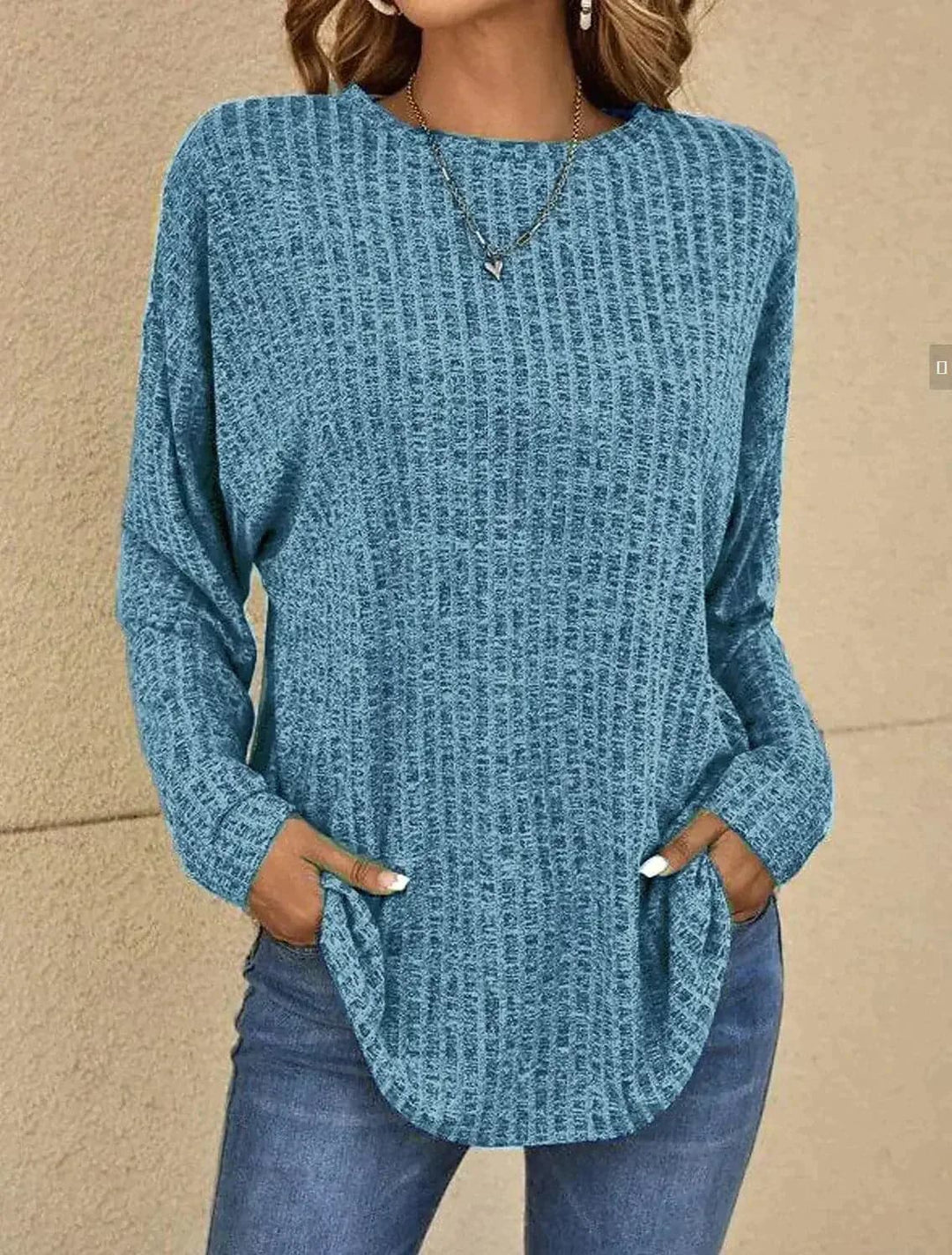 EB | Strickpullover Weiches Strick Lässige Passform Lange Ärmel Bequem